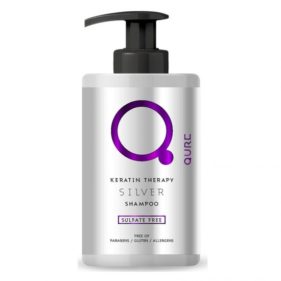 Qure Keratin Silver Therapy Bundle - Πακέτο περιποίησης για ξανθά μαλλιά